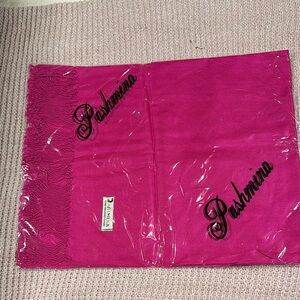 Pashmina Hot Pink Woven Scarf